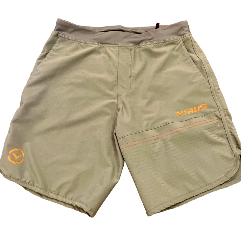 Virus Weightlifting Velocity Shorts Green Lightweight Athletic Stretch Medium